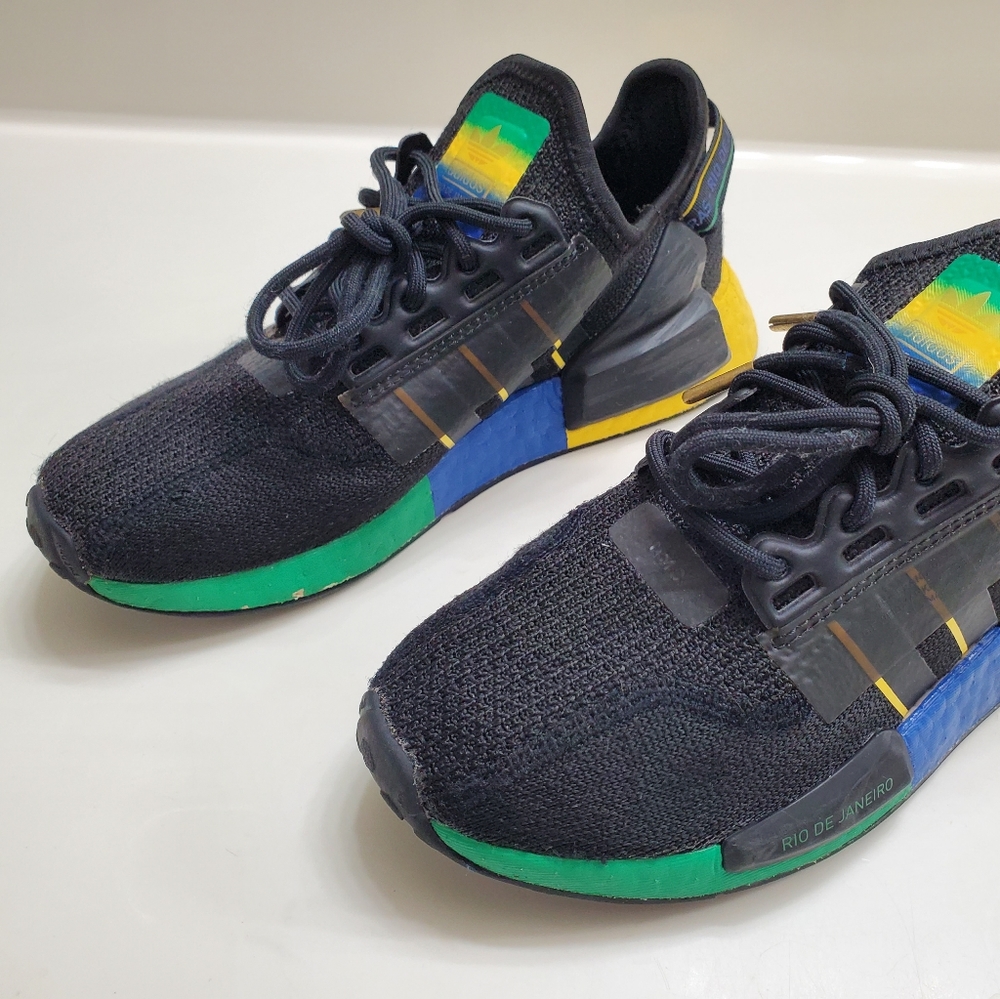 ADIDAS NMD R1 V2 GS Rio De Janeiro - Picture 4 of 13